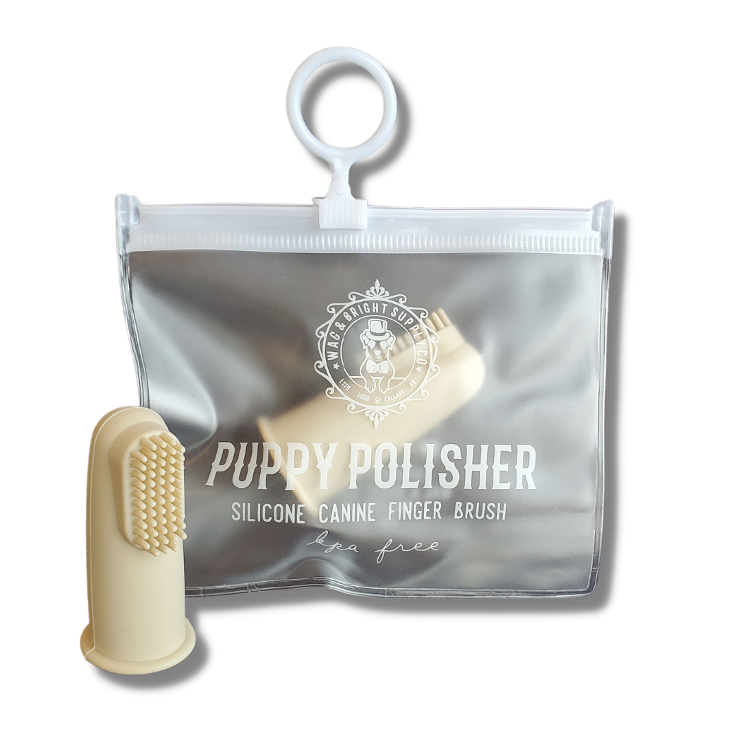 Wag & Bright Supply - Puppy Polisher Silicone Finger brush for dogs