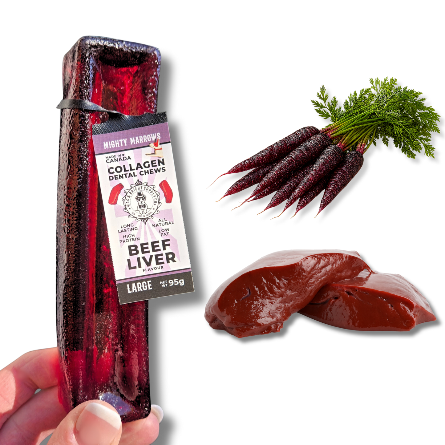 Mighty Marrows - Collagen Dental Chews - By Wag & Bright Supply